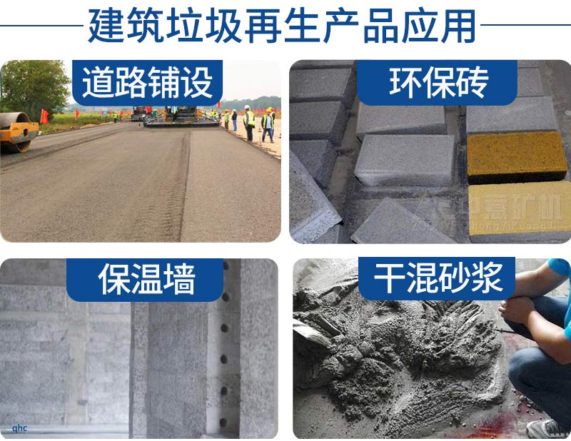 建筑垃圾再生產(chǎn)品應用